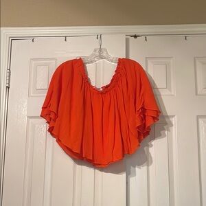 Orange Women's Top (off the shoulder)
